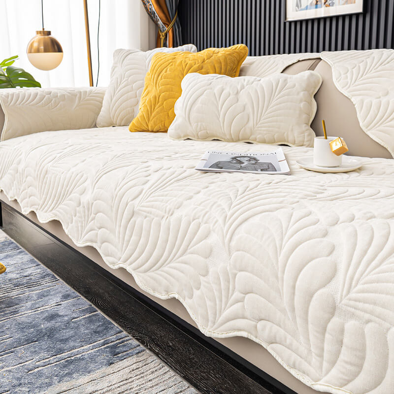 Leaf Cotton Mat Anti-scratch Protective Couch Cove