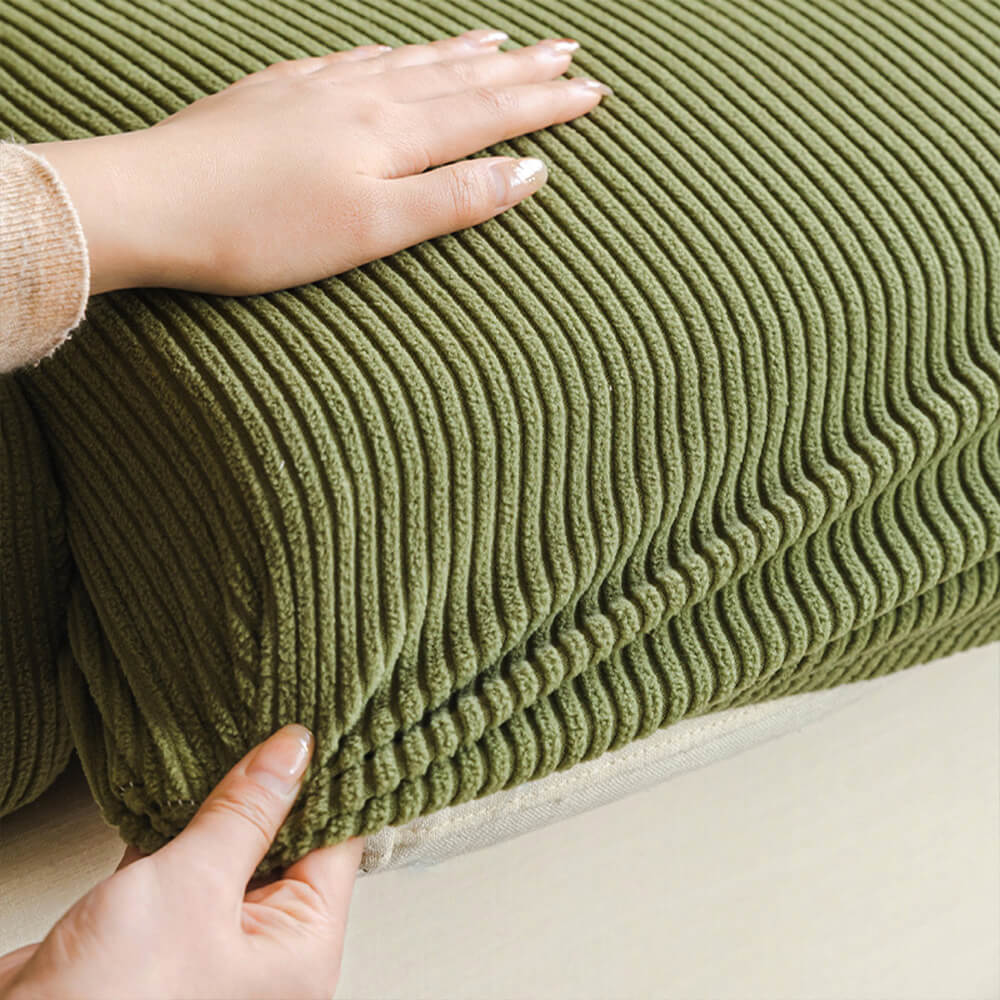 Vertical Stripe Corduroy Anti-Scratch Stretch Full