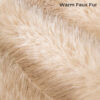 Warm Thick Faux Fur Sofa Protector Non-Slip Couch