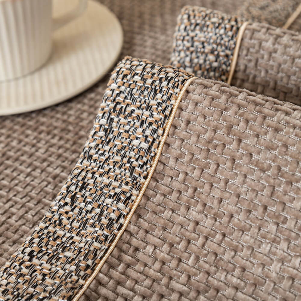 All-Season Modern Tweed Woven Chenille Anti-Slip C