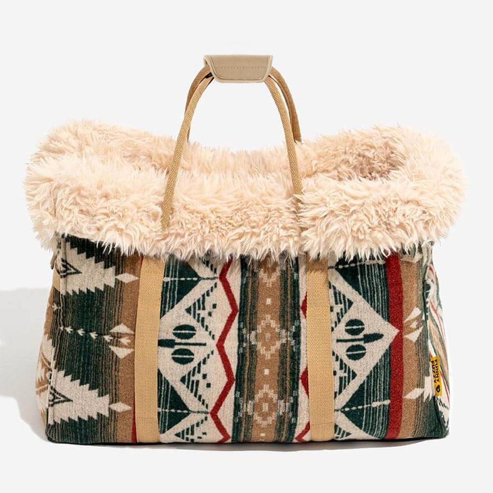 Large Reversible All-Season Indie Boho Cat Carrier