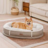 Deluxe Faux Leather & Plush Removable Orthopedic D