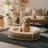 Deluxe Faux Leather & Plush Removable Orthopedic D