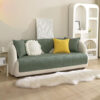 Minimalist All-Season Solid Cotton Geometric Quilt