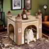 Cozy Orthopedic Kids Indoor Play Castle Bed Dog Te