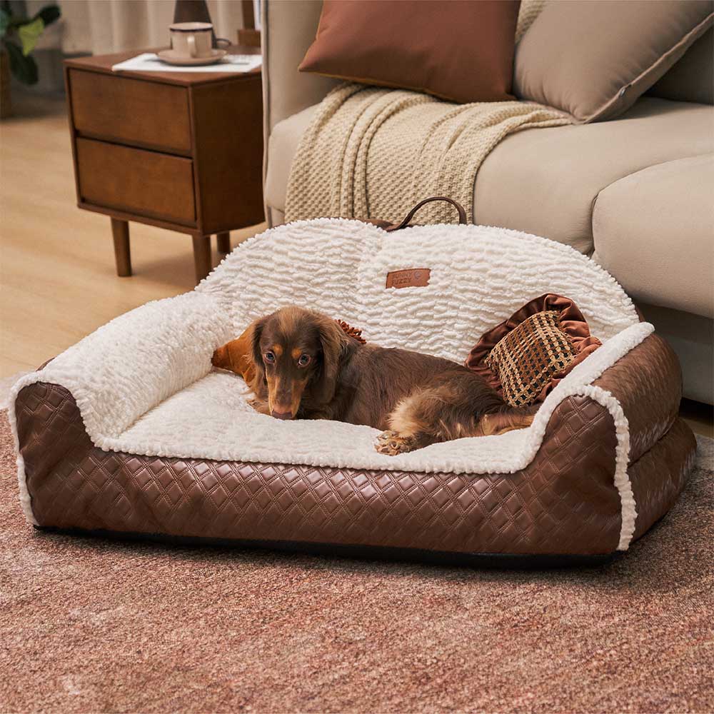 Classic Cozy Cushioning Pillow Bolster Dog Sofa Be