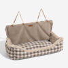 Large Classic Fluffy Booster Dog Car Seat-Keep Sec