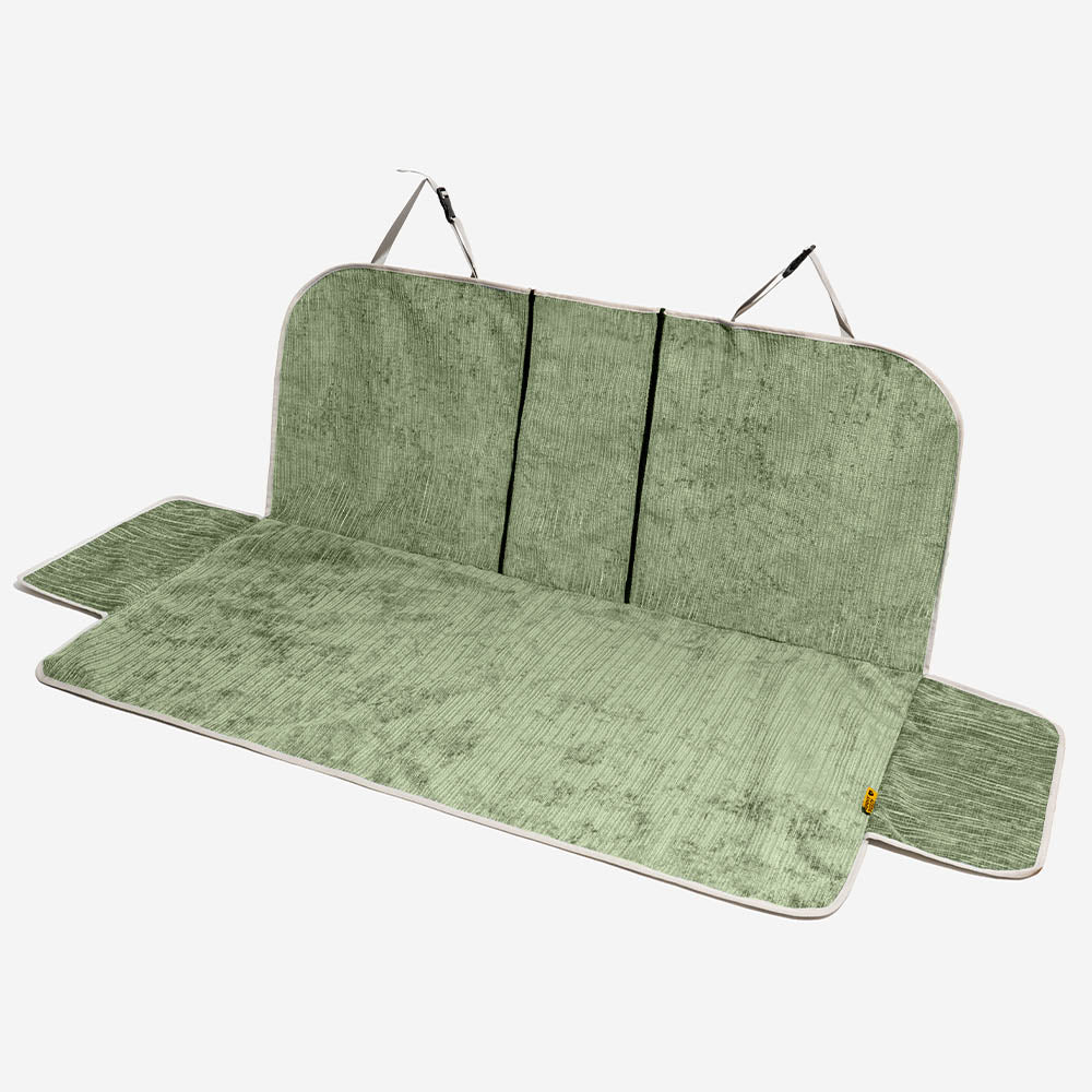 Waterproof Striped Chenille Pet Car Seat Protector