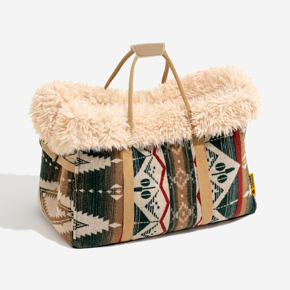 Large Reversible All-Season Indie Boho Cat Carrier