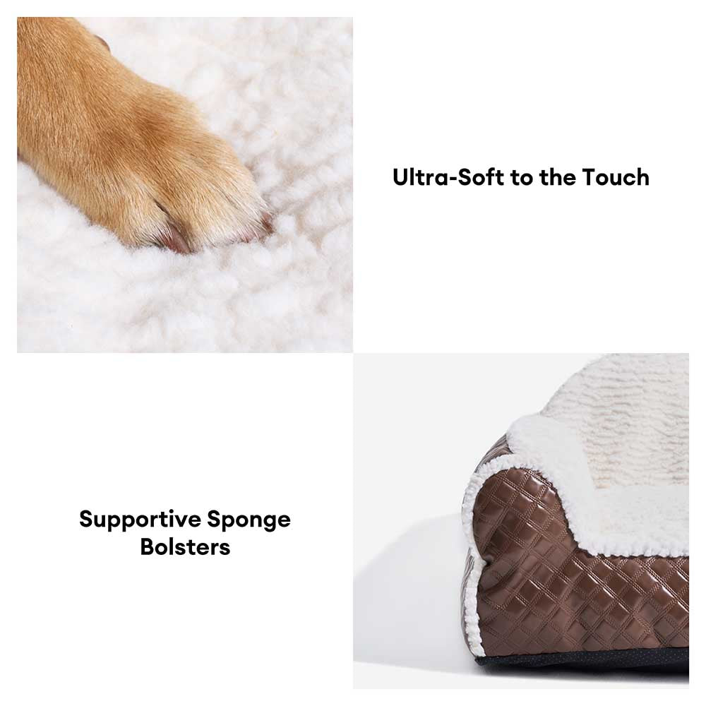 Classic Cozy Cushioning Pillow Bolster Dog Sofa Be