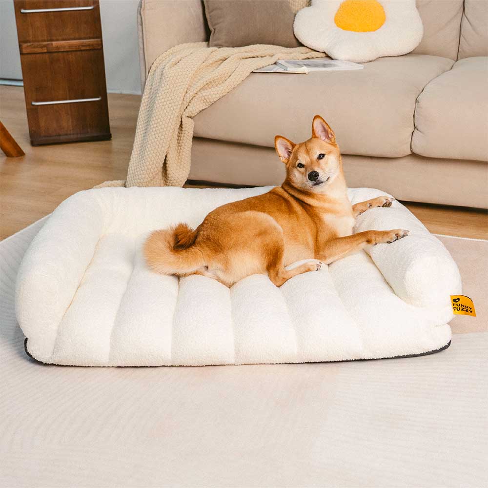 Large Soft Supportive Headrest Orthopedic Dog Sofa
