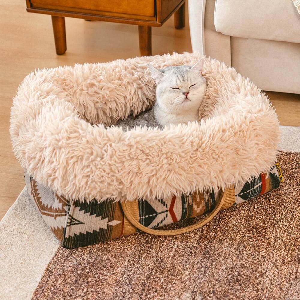 Large Reversible All-Season Indie Boho Cat Carrier
