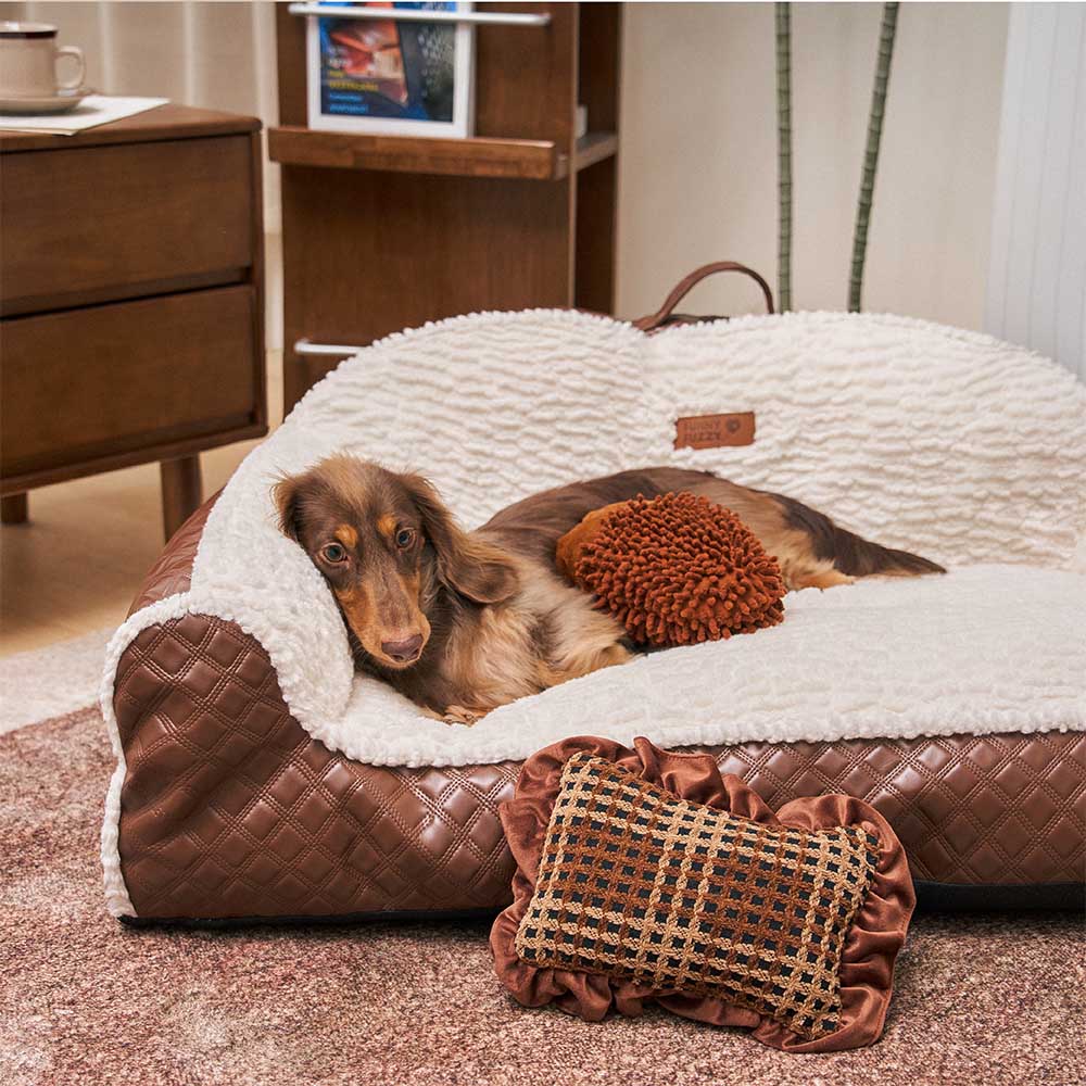 Classic Cozy Cushioning Pillow Bolster Dog Sofa Be