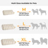 Large Washable Creamy Cozy Flat Dog Beds - Cheesec
