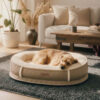 Deluxe Faux Leather & Plush Removable Orthopedic D
