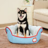 Multifunctional Semi-Enclosed Cave Dog Bed Warming