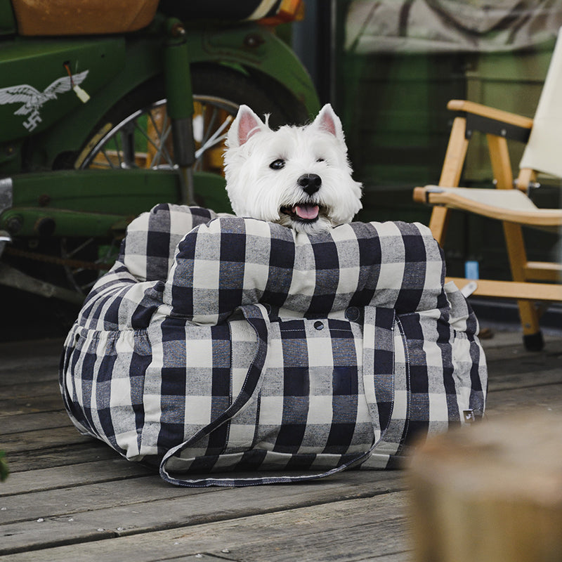 Portable Leisure Outing Pet Bolster Large Dog Car