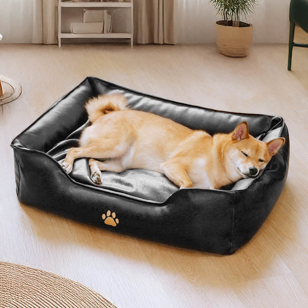 Luxury Faux Leather Waterproof Removable Dog Sofa