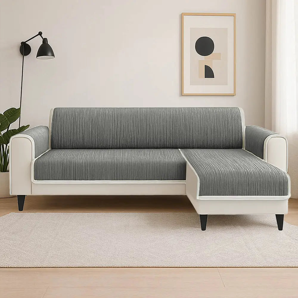 All-Season Anti-Slip Striped Pet Rug Furniture Pro