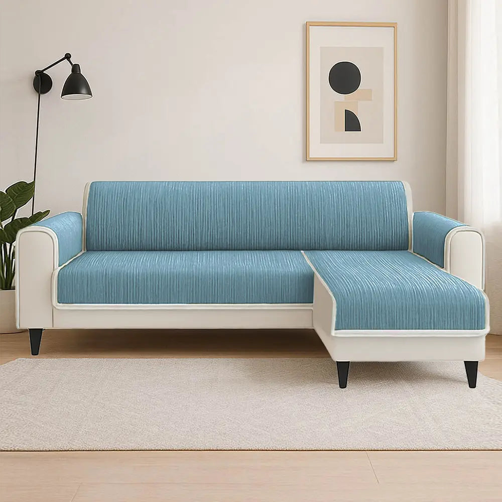 All-Season Anti-Slip Striped Pet Rug Furniture Pro