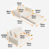 Creamy Fluffy Orthopedic Human-Dog Bolster Bed - E