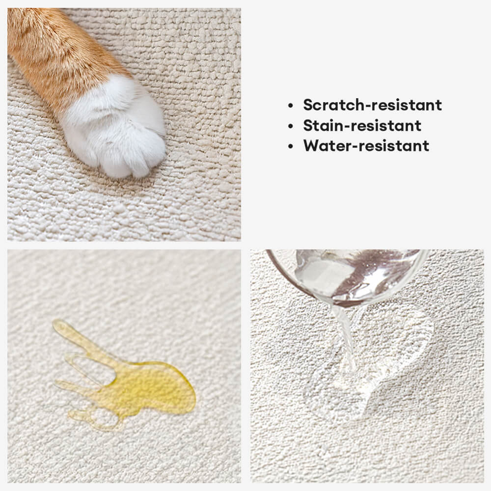 Water-repellent Teddy Fleece Non-Slip Straight Cou