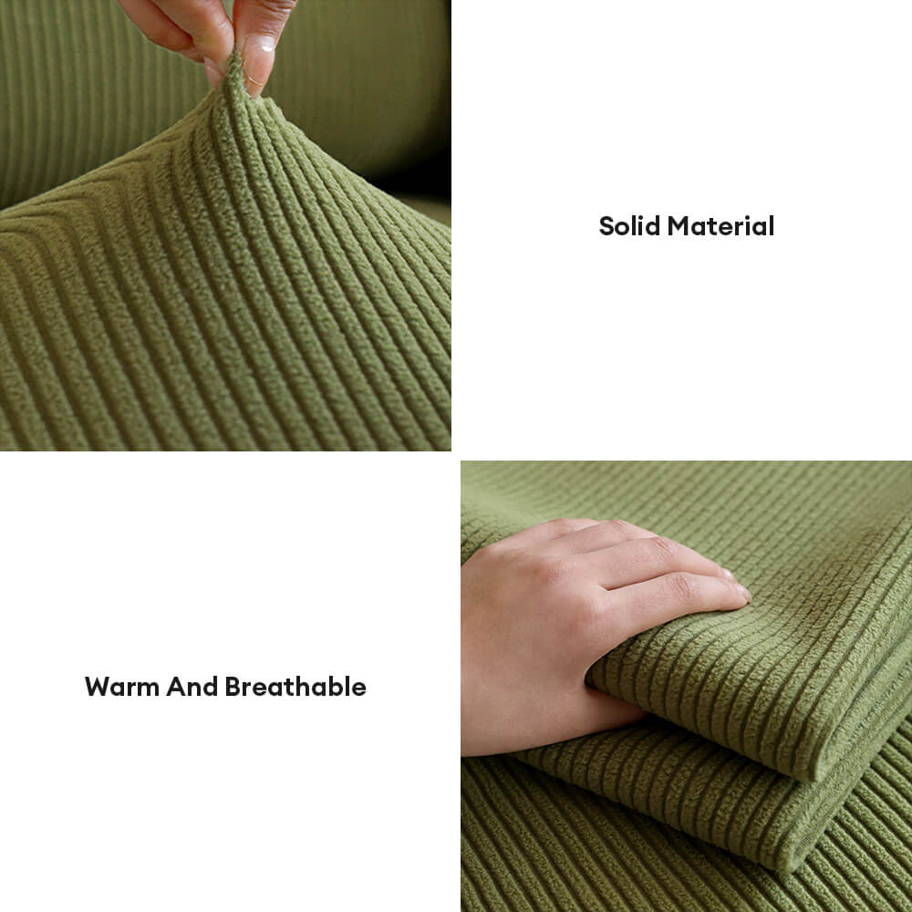 Vertical Stripe Corduroy Anti-Scratch Stretch Full