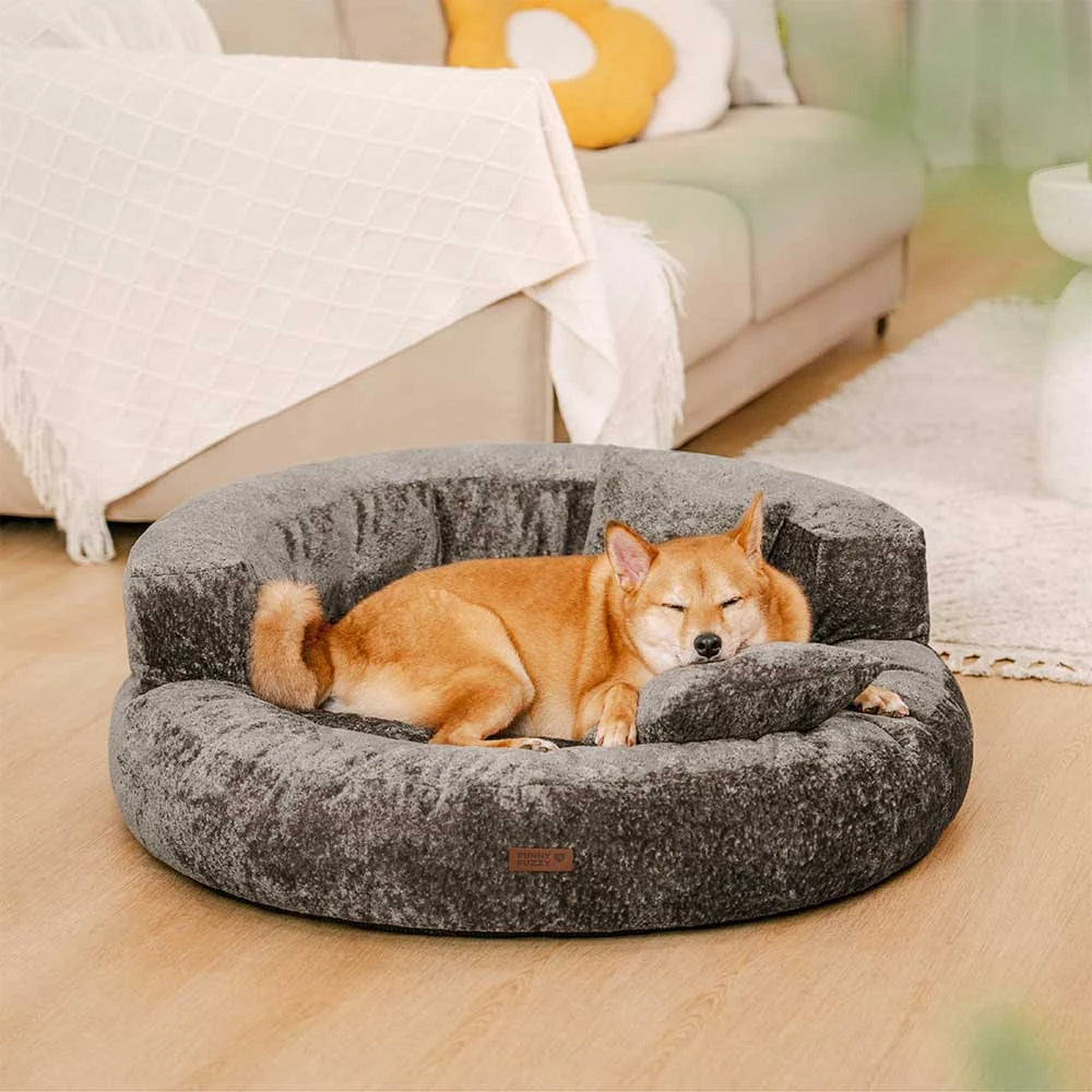 Luxe Diamond Velvet Removable Orthopedic Donut Dog