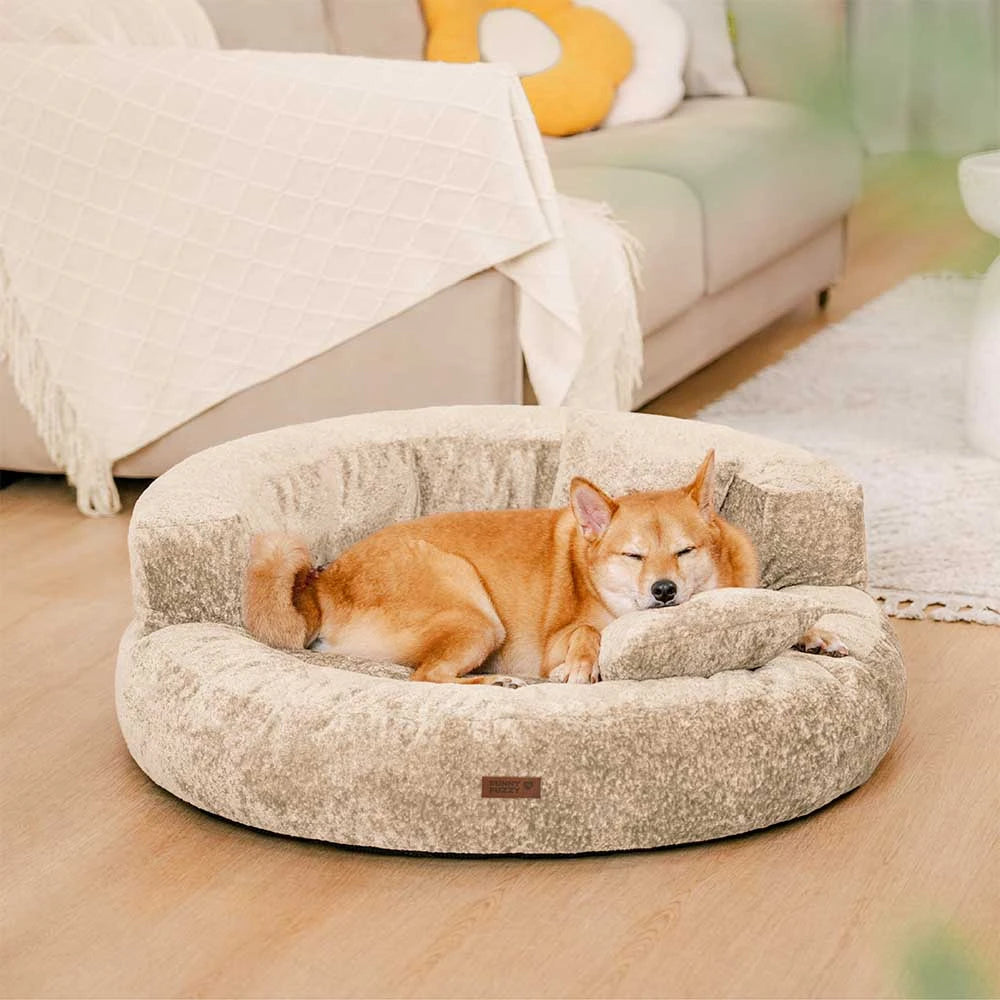 Luxe Diamond Velvet Removable Orthopedic Donut Dog