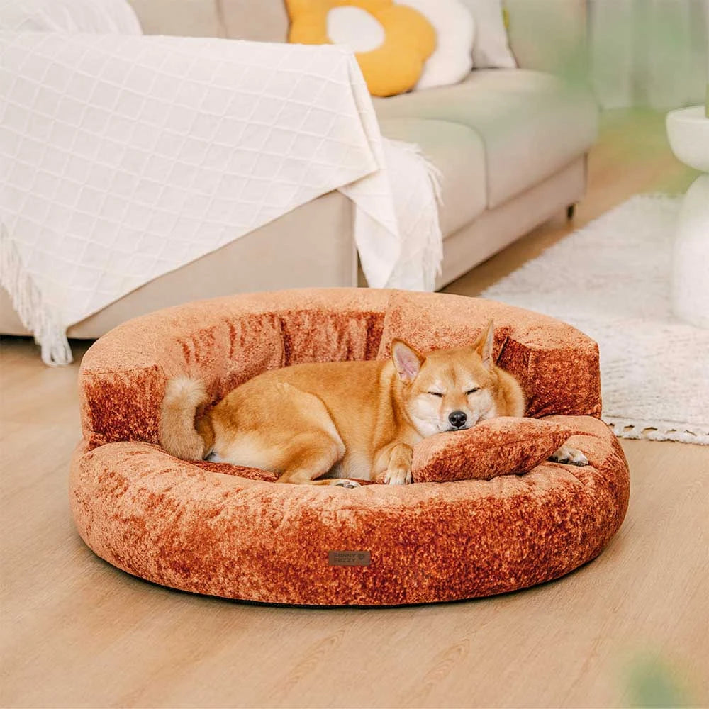 Luxe Diamond Velvet Removable Orthopedic Donut Dog