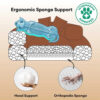 Luxe Diamond Velvet Removable Orthopedic Donut Dog
