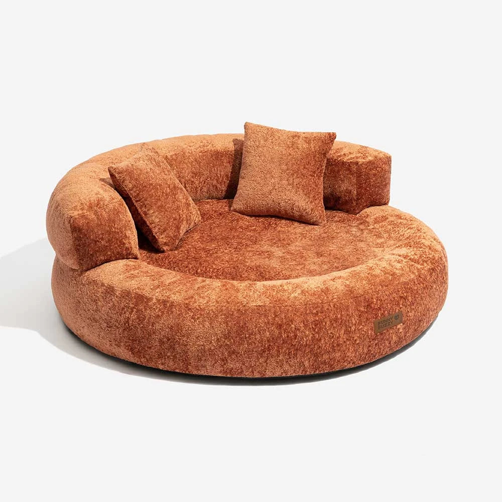 Luxe Diamond Velvet Removable Orthopedic Donut Dog