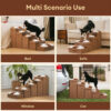Detachable Chessboard Plaid Handcrafted Dog Stairs