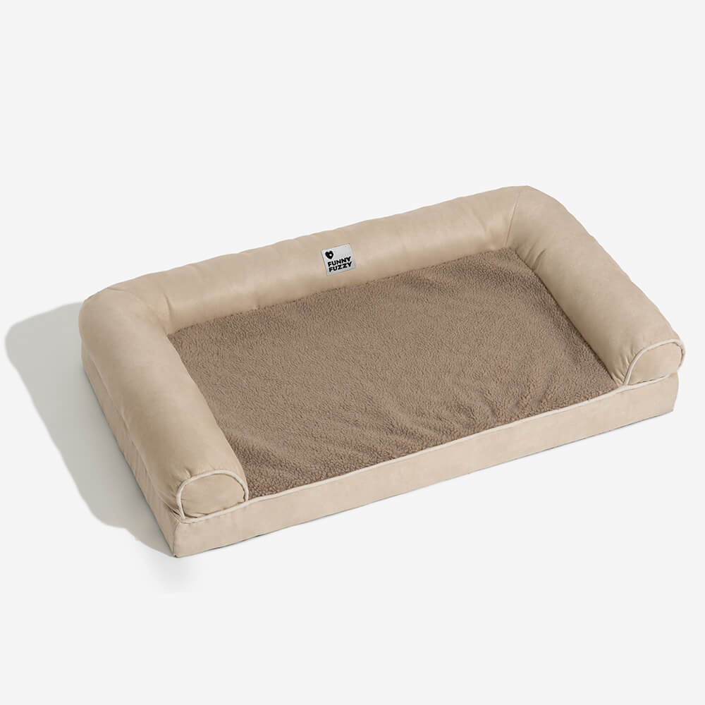 Faux Fleece & Suede Full Support Orthopedic Dog Be