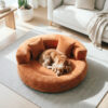 Luxe Diamond Velvet Removable Orthopedic Donut Dog
