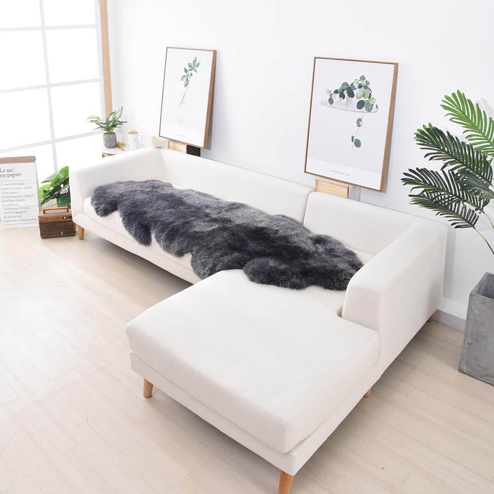Long Plush Soft Irregular Cashmere Rug – Cozy Comf