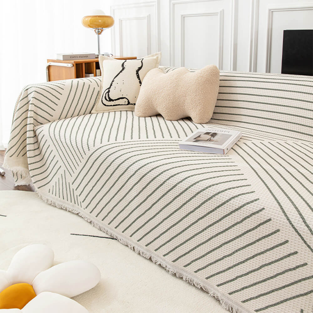 Geometric Pattern Multi-Color Sofa Cover - Modern