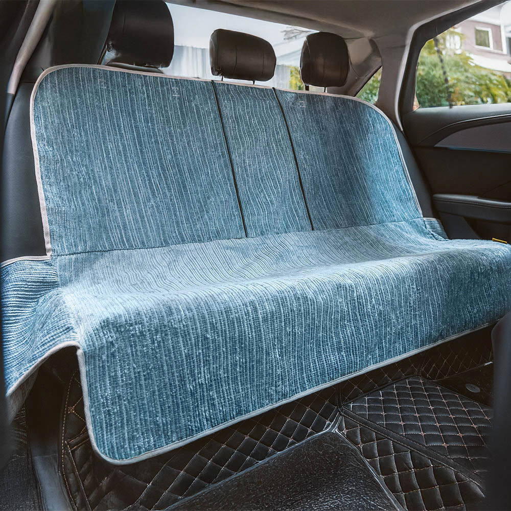 Waterproof Striped Chenille Pet Car Seat Protector