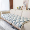All-Season Plaid Pet Mat Scratch-Resistant Protect