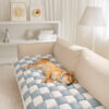 All-Season Plaid Pet Mat Scratch-Resistant Protect