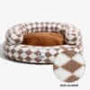 Classic Argyle Washable Bolster Donut Dog Bed - Co