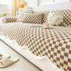 Classic Checkerboard Plush Comfortable Scratch-Res