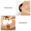 Classic Fluffy Super Large Donut Human Dog Bed - C