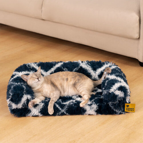 Classic Plaid Orthopedic Bolster Cat Sofa Bed - Co
