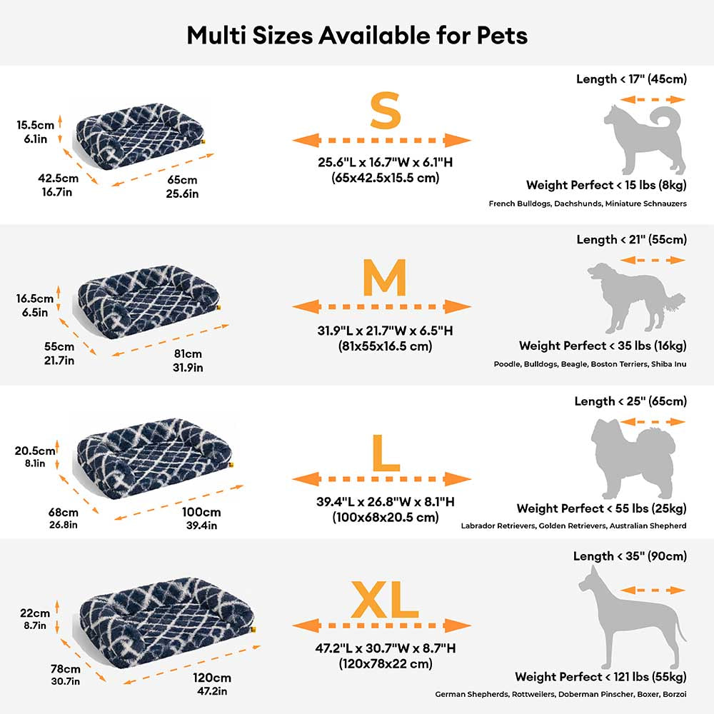 Classic Plaid Orthopedic Bolster Dog Sofa Bed - Co