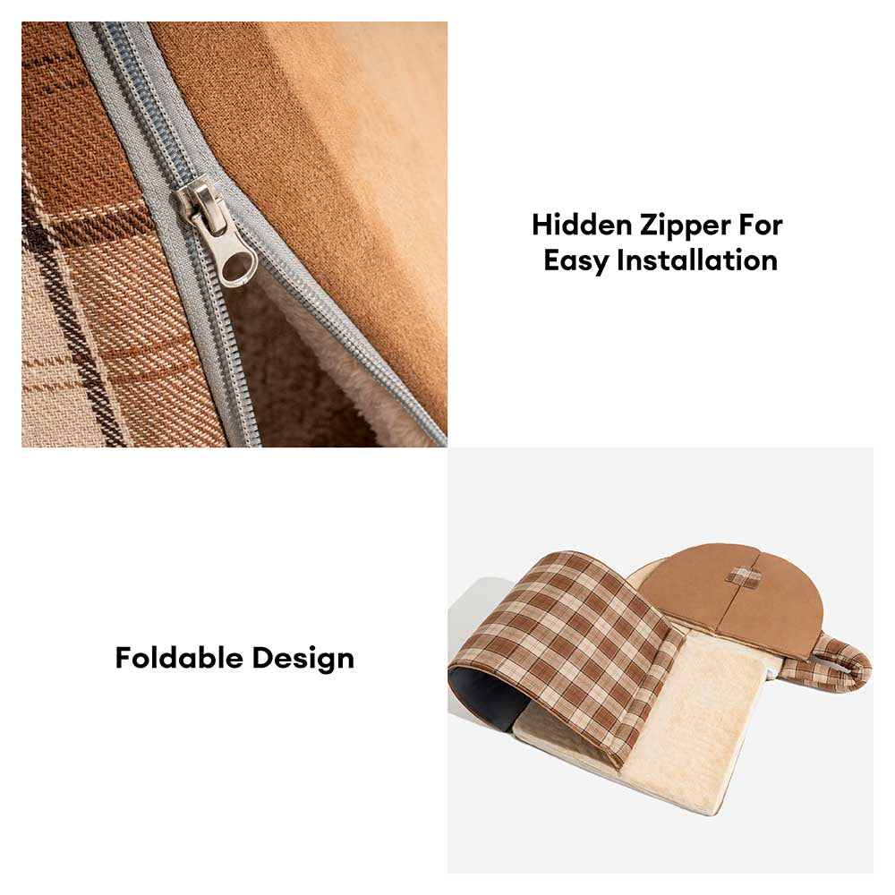 Classical Plaid House Orthopedic Dog Bed - Retreat