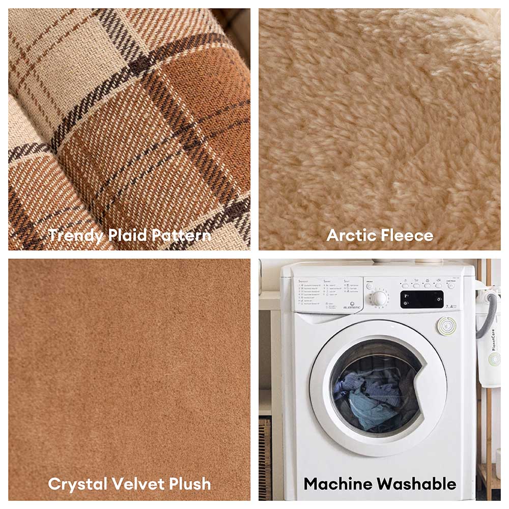 Classical Plaid House Orthopedic Dog Bed - Retreat