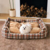 Classical Retro Plaid Removable Bolster Calming Do