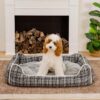 Classical Retro Plaid Removable Bolster Calming Do