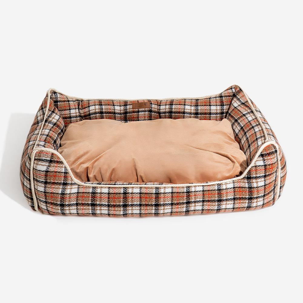 Classical Retro Plaid Removable Bolster Calming Do
